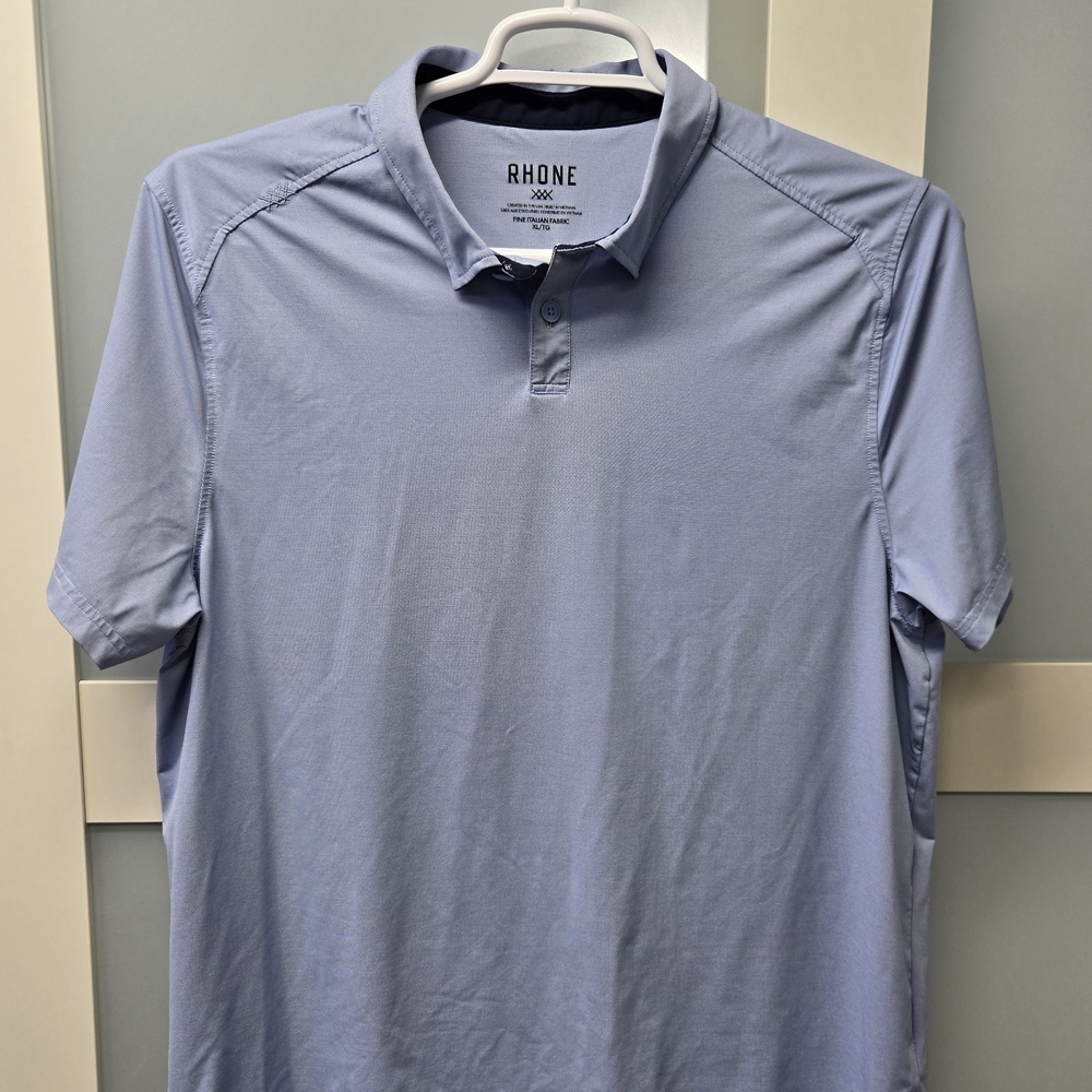 Rhone Men's Light Blue Commuter Polo-XL